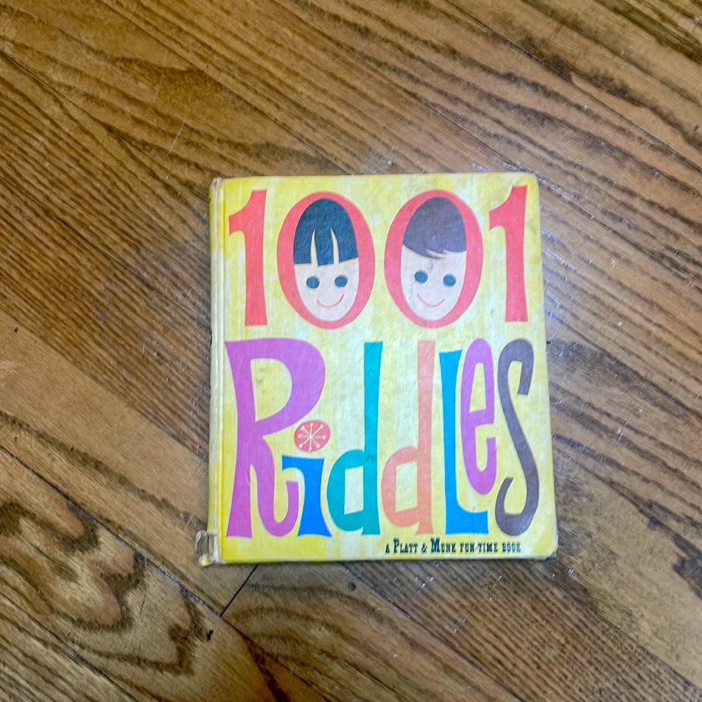 Vintage Children’s Book - 1001 Riddles by Platt and Mune